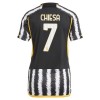 Maillot de Supporter Juventus 2023-24 Chiesa 7 Domicile Pour Femme